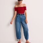barrel jeans damen
